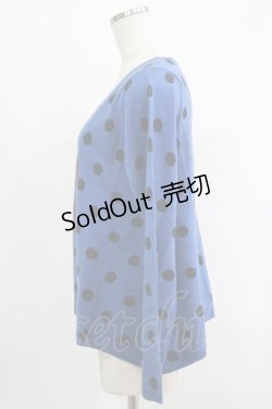 画像2: Candy Stripper / CANDY HEART DOT KNIT  ブルー H-25-09-24-026-PU-TO-KB-ZH