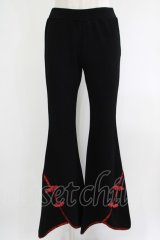 Qutie Frash / チャイナパンツ  黒×赤 H-25-09-24-029-QU-PA-KB-ZH