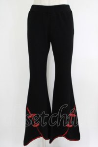 Qutie Frash / チャイナパンツ  黒×赤 H-25-09-24-029-QU-PA-KB-ZH