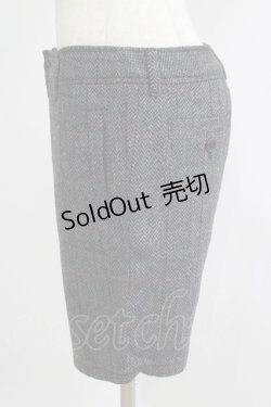 画像2: PEACE NOW / ウールチェックハーフパンツ  グレー H-25-09-24-033-PU-PA-KB-ZH