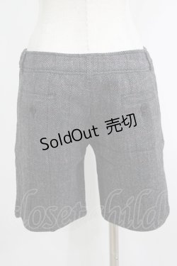 画像3: PEACE NOW / ウールチェックハーフパンツ  グレー H-25-09-24-033-PU-PA-KB-ZH