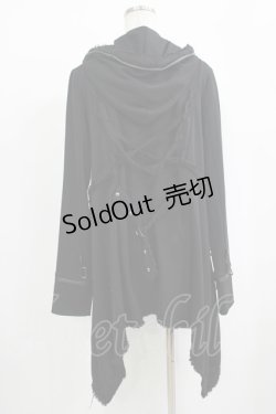 画像3: SEX POT ReVeNGe / レザーパイピングパーカー L 黒 H-25-09-24-040-SP-TO-KB-ZH