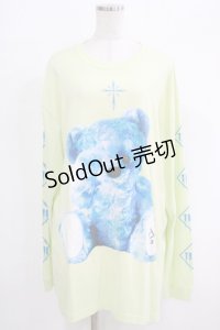 TRAVAS TOKYO / ロゴプリントクマロンT  ライトイエロー H-25-09-24-042-PU-TO-KB-ZH