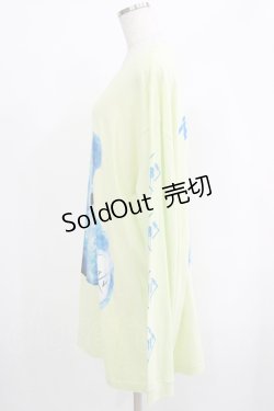 画像2: TRAVAS TOKYO / ロゴプリントクマロンT  ライトイエロー H-25-09-24-042-PU-TO-KB-ZH