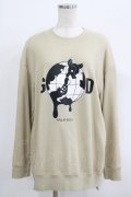 MILKBOY / WORLD GODスウェット  サンド H-25-09-24-043-MB-TO-KB-ZH