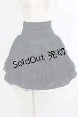 Qutie Frash / 蜘蛛の巣レースティアードスカート  黒 H-25-09-24-005-QU-SK-KB-ZH