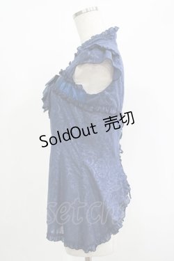 画像2: MARBLE / アーム付シアートップス  青 H-25-09-24-046-GO-TO-KB-ZH