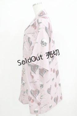 画像3: 【SALE】SEX POT ReVeNGe / Skull Pomegranate Full Summer Big Shirt  ピンク H-25-09-24-048-SP-BL-KB-ZT493