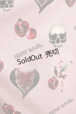 画像5: 【SALE】SEX POT ReVeNGe / Skull Pomegranate Full Summer Big Shirt  ピンク H-25-09-24-048-SP-BL-KB-ZT493
