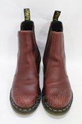 Dr.Martens （Getta Grip） / チェルシーブーツ UK6(約25cm) ダークレッド H-25-09-24-1001-PU-SH-KB-ZH