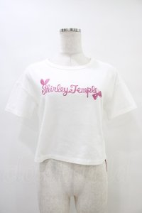Shirley Temple / ロゴプリント半袖カットソー S オフ H-25-09-24-1046-ET-TO-KB-ZH