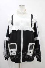 ACDC RAG / GAME OVERフリルジャケット  ブラック H-25-09-24-1051-PU-JA-KB-ZH