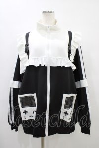 ACDC RAG / GAME OVERフリルジャケット  ブラック H-25-09-24-1051-PU-JA-KB-ZH