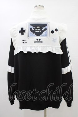 画像2: ACDC RAG / GAME OVERフリルジャケット  ブラック H-25-09-24-1051-PU-JA-KB-ZH