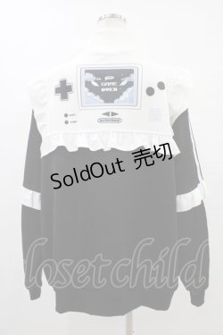 画像2: ACDC RAG / GAME OVERフリルジャケット  ブラック H-25-09-24-1051-PU-JA-KB-ZH