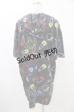 画像2: NieR Clothing / 半袖プルパーカー F 黒 H-25-09-24-1057-PU-TO-KB-ZT1104J