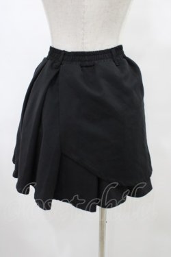 画像2: NieR Clothing / ラップ風プリーツスカート  黒 H-25-09-24-1020-PU-SK-KB-ZH