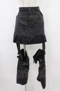 h.ANARCHY / レッグカバー付スカート  黒 H-25-09-24-1022-HN-SK-KB-ZH