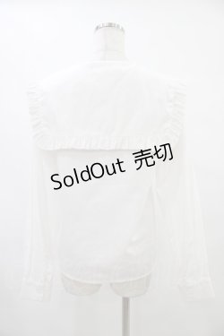 画像2: merry jenny / フリルセーラーブラウス  白 H-25-09-24-1023-LO-BL-KB-ZH