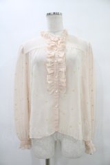 MILK / シャドウスターブラウス  ピンクベージュ H-25-09-24-1028-ML-BL-KB-ZH