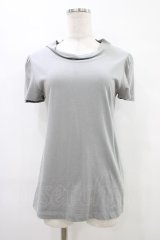Jane Marple / ハイネック半袖カットソー M グレー H-25-09-24-1033-JM-TO-KB-ZH