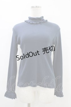 画像1: Shirley Temple / フリルハイネックトップス 160 ブルー H-25-09-24-1039-ET-TO-KB-ZH