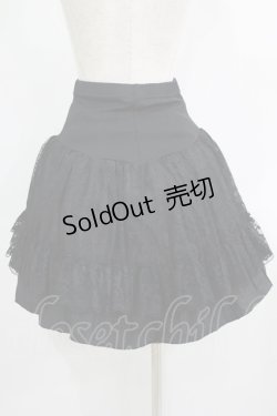 画像3: Qutie Frash / 蜘蛛の巣レースティアードスカート  黒 H-25-09-24-005-QU-SK-KB-ZH