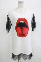 HELL CAT PUNKS / レーススリーブTシャツワンピース F 白 H-25-09-24-055-PU-OP-KB-ZT493