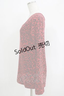 画像2: WORLD WIDE LOVE！(Rydia) / 総柄ロングスリーブカットソー  赤 H-25-09-24-058-PU-TO-KB-ZH