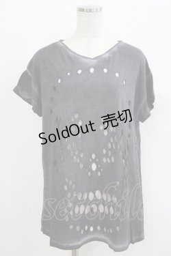 画像1: WORLD WIDE LOVE！(Rydia) / ダメージTシャツ  グレー H-25-09-24-063-PU-TO-KB-ZH