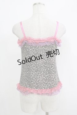 画像3: SEXY DYNAMITE LONDON / レオパードレースキャミ  ベージュ×ピンク×パープル H-25-09-24-066-PU-TO-KB-ZH