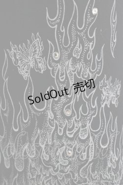 画像4: ALGONQUINS / プリントホルター付キャミソール  黒 H-25-09-24-067-AL-TO-KB-ZT491