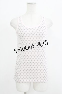 画像1: ALGONQUINS / 総柄タンク  ピンク H-25-09-24-072-AL-TO-KB-ZH