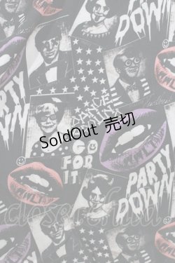 画像4: WORLD WIDE LOVE！(Rydia) / 総柄キャミワンピース  黒 H-25-09-24-007-PU-OP-KB-ZH