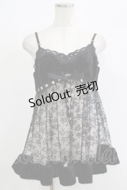 画像1: ALGONQUINS / ベビードール  黒 H-25-09-24-076-AL-TO-KB-ZH