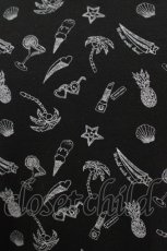 画像4: 【SALE】WORLD WIDE LOVE！(Rydia) / 総柄チュニックワンピース  黒 H-25-09-24-008-PU-OP-KB-ZT455 (4)