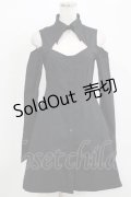 KILL STAR / 肩あきシャツワンピース XS 黒 H-25-09-24-012-SL-OP-KB-ZH