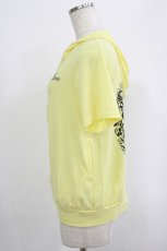 画像2: 【SALE】ALGONQUINS / プリント半袖ZIPパーカー  イエロー H-25-09-24-022-AL-TO-KB-ZT493 (2)