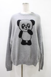 Candy Stripper / BELOVED PEPE KNIT 2 グレー H-25-09-25-1041-PU-TO-KB-ZH