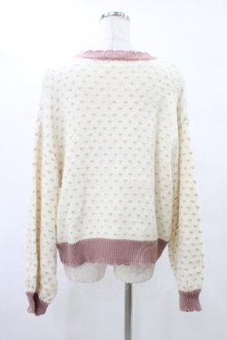 画像2: merry jenny / flower gardenニットカーディガン  ピンク H-25-09-25-1043-LO-TO-KB-ZH