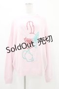 Candy Stripper / COOL BUNNY KNIT  ピンク H-25-09-25-1044-PU-TO-KB-ZH