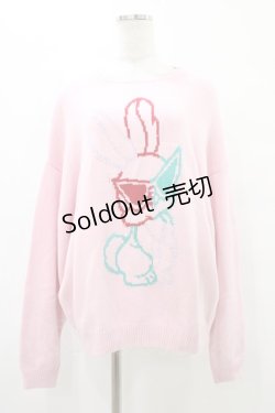 画像1: Candy Stripper / COOL BUNNY KNIT  ピンク H-25-09-25-1044-PU-TO-KB-ZH