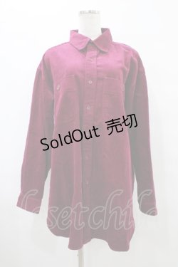 画像1: MILKBOY / CORDUROY SHIRTS  ワイン H-25-09-25-1047-MB-BL-KB-ZH