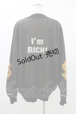 画像2: LAND by MILKBOY / RR RICH SWEATER  ブラック H-25-09-25-1049-MB-TO-KB-ZH