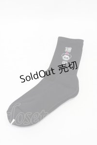 Candy Stripper / PEPE RIB SOCKS  黒 H-25-09-25-1006-PU-ZA-KB-ZH