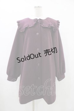 画像1: merry jenny / Aラインセーラーコート  ボルドー H-25-09-25-1061-LO-CO-KB-ZH