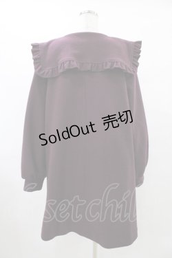 画像2: merry jenny / Aラインセーラーコート  ボルドー H-25-09-25-1061-LO-CO-KB-ZH