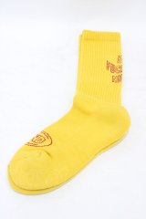 Candy Stripper / CND RIB SOCKS  YELLOW H-25-09-25-1009-PU-ZA-KB-ZH