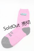 Candy Stripper / CND SOCKS  PINK×BLACK H-25-09-25-1010-PU-ZA-KB-ZH