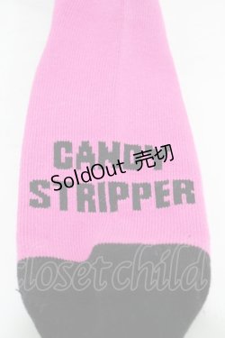 画像2: Candy Stripper / CND SOCKS  PINK×BLACK H-25-09-25-1010-PU-ZA-KB-ZH